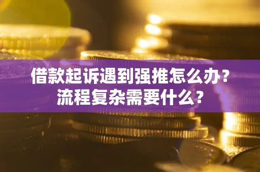 济南借款起诉遇到强推怎么办？流程复杂需要什么？