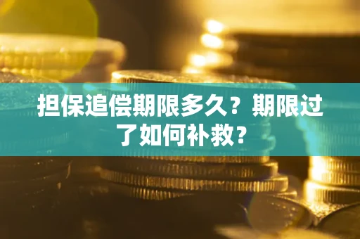 济南担保追偿期限多久？期限过了如何补救？