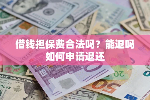 济南借钱担保费合法吗？能退吗如何申请退还